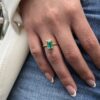 Elongated Emerald Cut Ring