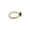 Oval trapiche cabochon ring