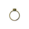 Pear shaped bezel set ring