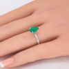 Pear Shaped Bezel Ring