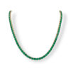 Tennis necklace yellow gold 28.10 cts