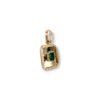 Rectangular emerald & diamond pendant