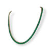 Tennis necklace yellow gold 28.10 cts