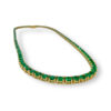 Tennis necklace yellow gold 28.10 cts