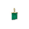 Rough emerald pendant