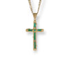 Cross emerald pendant