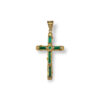 Cross emerald pendant