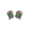 Diamond marquise cornered earrings