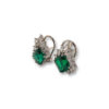 Diamond marquise cornered earrings