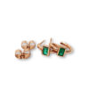 Emerald Cut Small Hoops