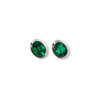 Oval Bezel Set Studs