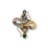Double snake brooch/pendant