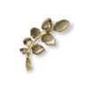 Trapiche leaf brooch