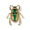 Yellow diamond beetle brooch/pendant