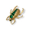Yellow diamond beetle brooch/pendant