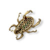 Yellow diamond beetle brooch/pendant