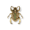 Yellow diamond beetle brooch/pendant