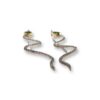 Snake emerald & diamond earrings