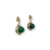 Cabochon emerald earrings