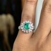 Emerald cut ring