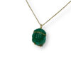 Carved emerald Jesus pendant