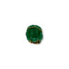Carved emerald Jesus pendant