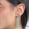 ‘Red carpet’ Colombian emerald and diamond earrings