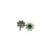 Everyday emerald halo studs