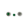 Everyday emerald halo studs