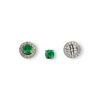 Everyday emerald halo studs