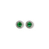 Everyday emerald halo studs