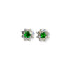 Everyday emerald halo studs