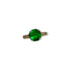 Old mine Colombian emerald in micro pave setting