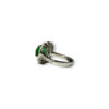 Round brilliant Colombian emerald cocktail ring