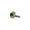 Round brilliant Colombian emerald cocktail ring