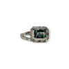 Timeless Colombian emerald and diamond baguette ring