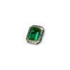 Timeless Colombian emerald and diamond baguette ring