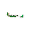 Mix match emerald & topaz crawler earrings