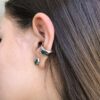 Emerald ear cuff