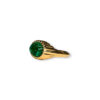 VCA inspired cabochon emerald ring