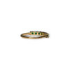 Half eternity emerald ring