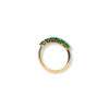 Half eternity emerald ring