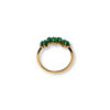 Mix match baguette cut emerald ring