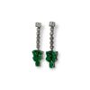 Colombian emerald and diamond multi drop earrings