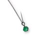 Rough emerald pendant