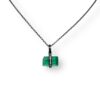 Rough emerald pendant