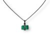 Rough emerald pendant