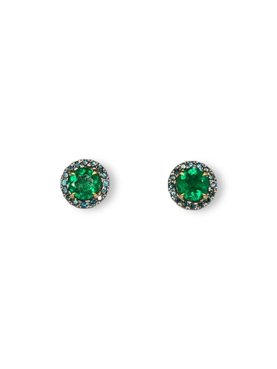 colombian emeralds, muzo emeralds, alpine green, emerald earrings, george smith