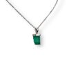 Rough emerald pendant