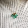 Rough emerald pendant